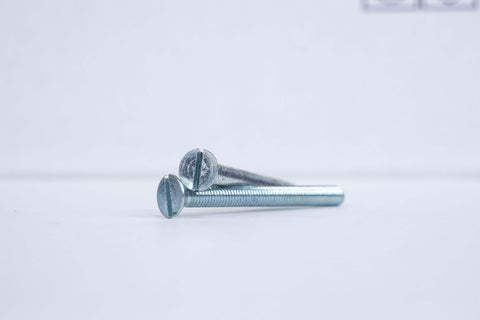 Slotted Flat HD Sheet Metal Screw Plated